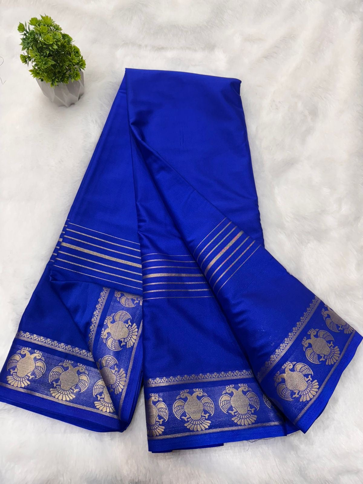 Mysore semi crepe silk saree