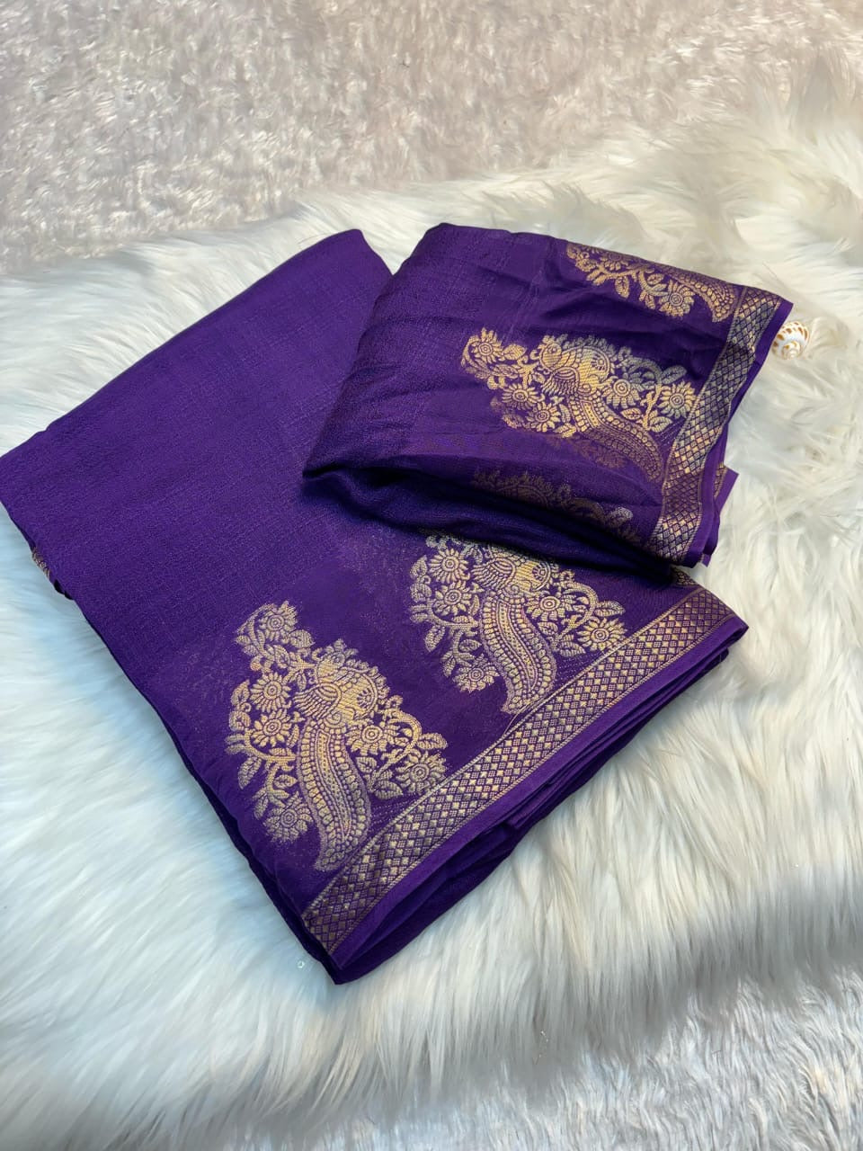Viscose Khadi saree