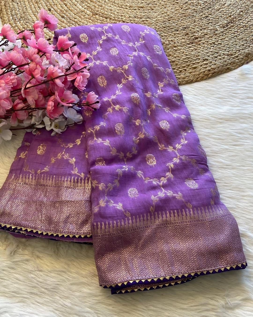 Banarasi Crepe Saree