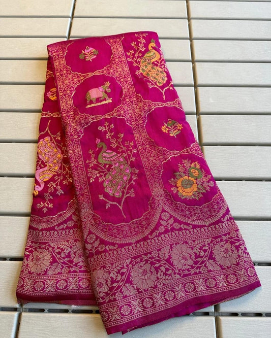 Banarasi Crepe Saree