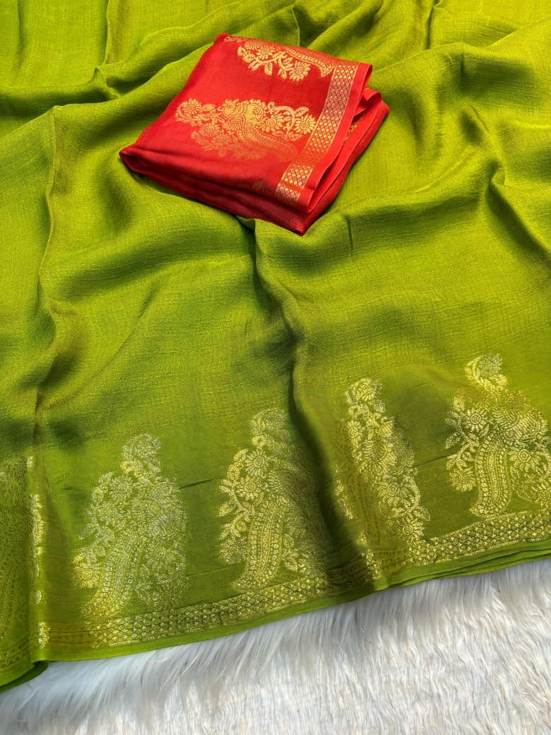 Viscose Khadi saree