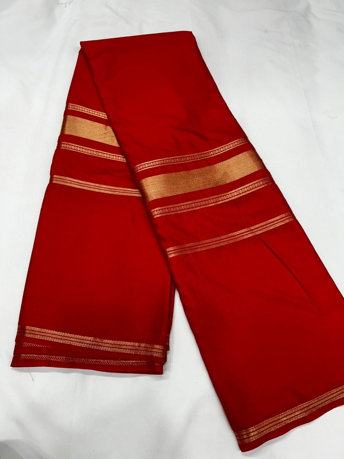 Mysore semi crepe silk saree with bentex border