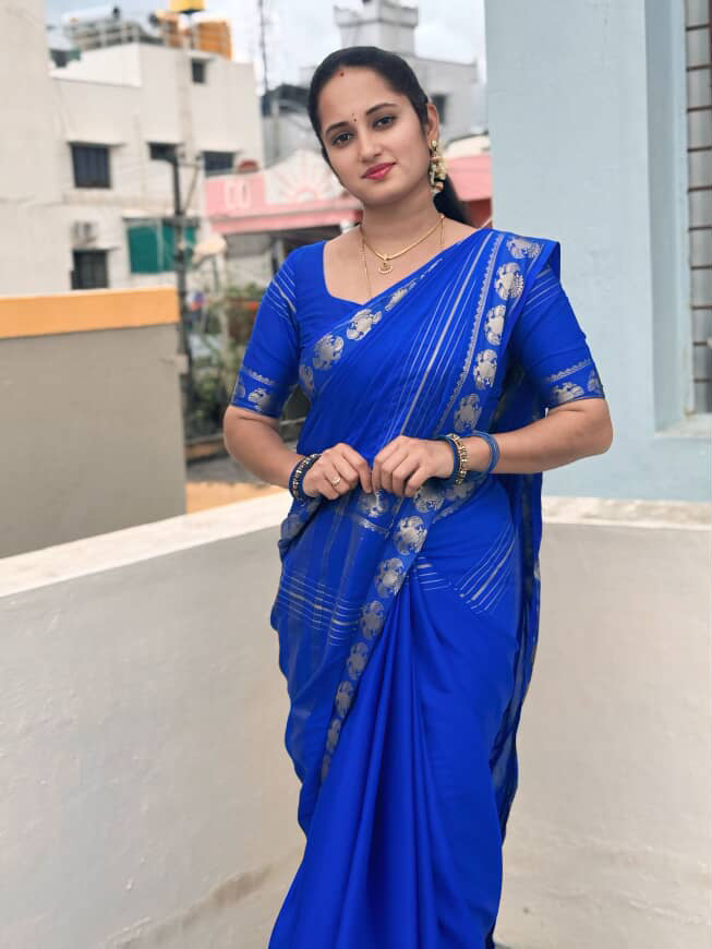 Mysore semi crepe silk saree