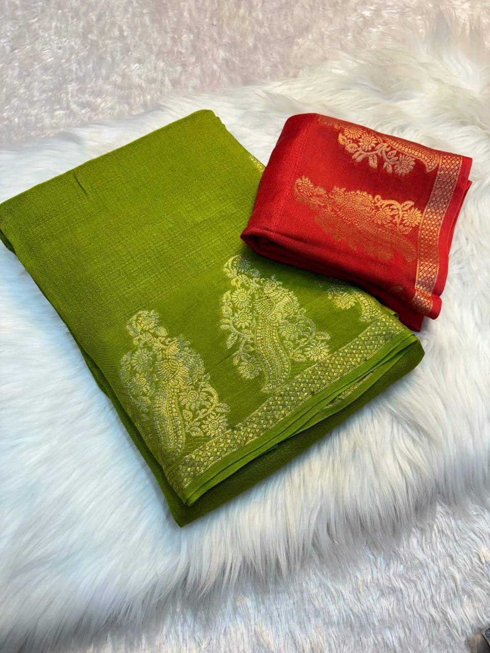 Viscose Khadi saree