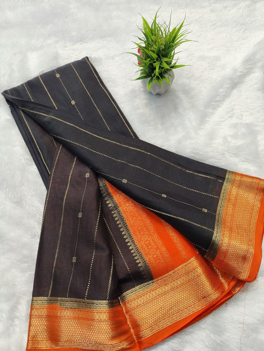 Mysore semi crepe silk saree