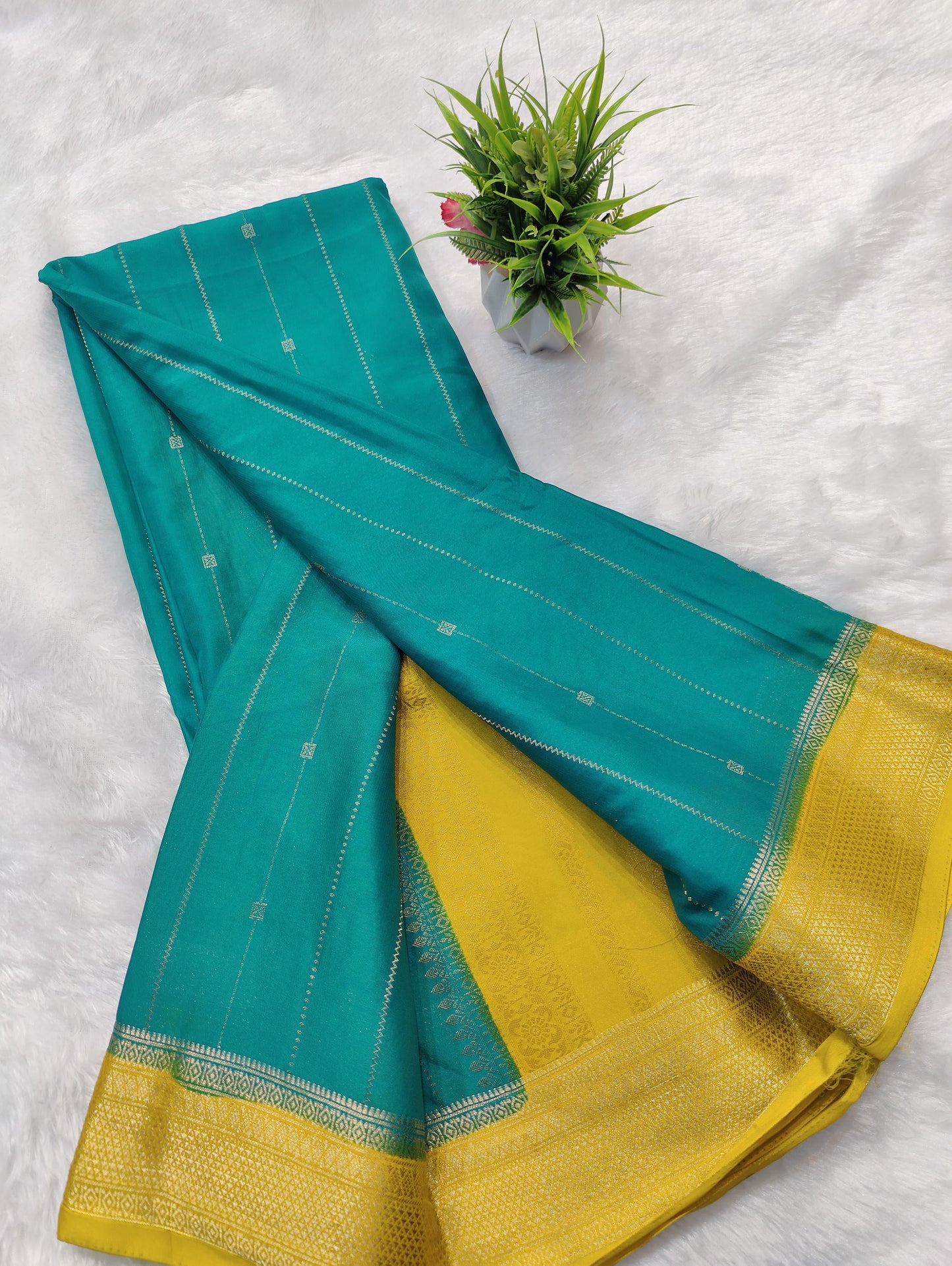 Mysore semi crepe silk saree