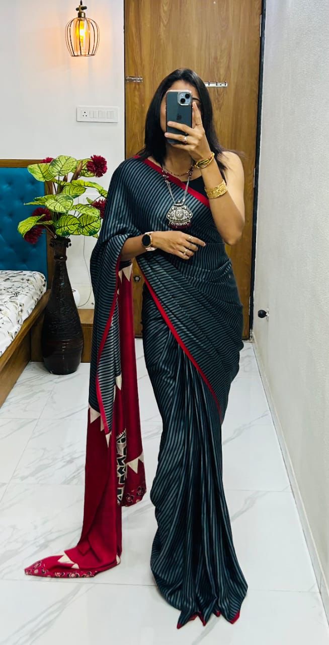 Ajrak Modal saree
