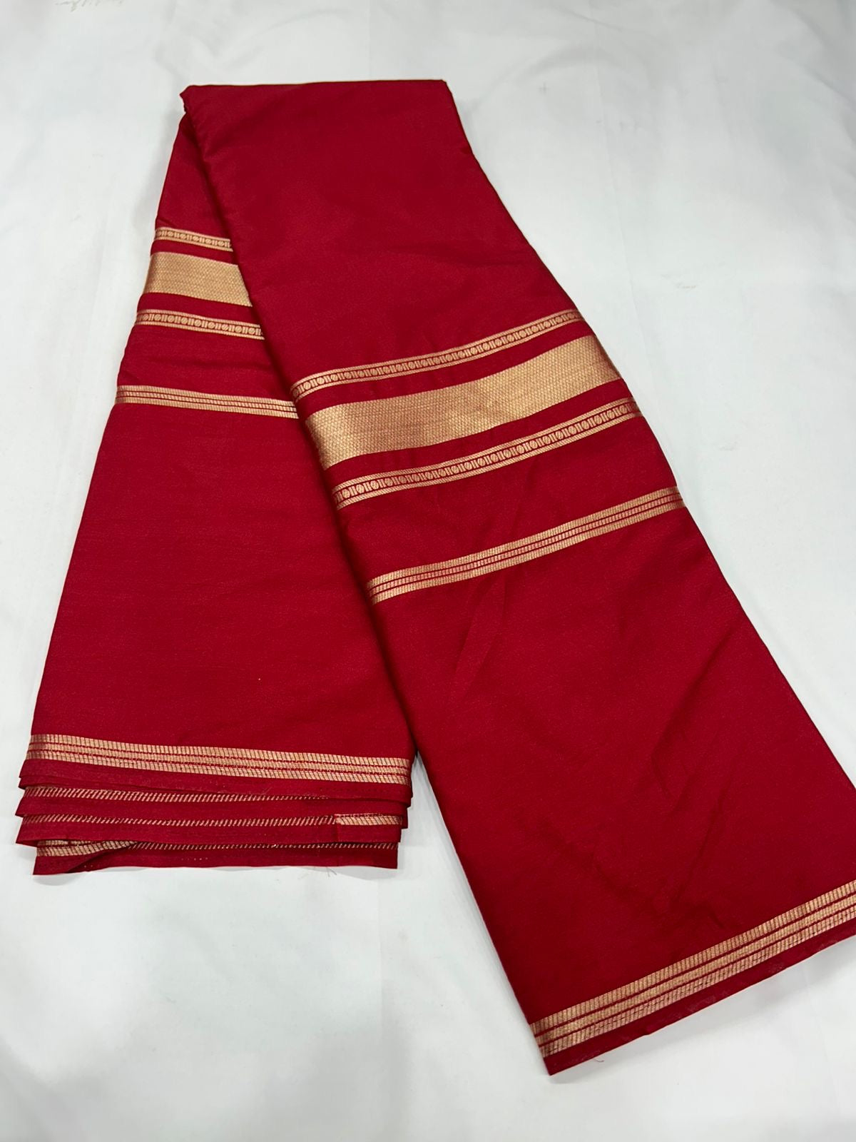Mysore semi crepe silk saree with bentex border