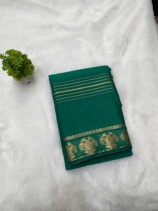 Mysore semi crepe silk saree