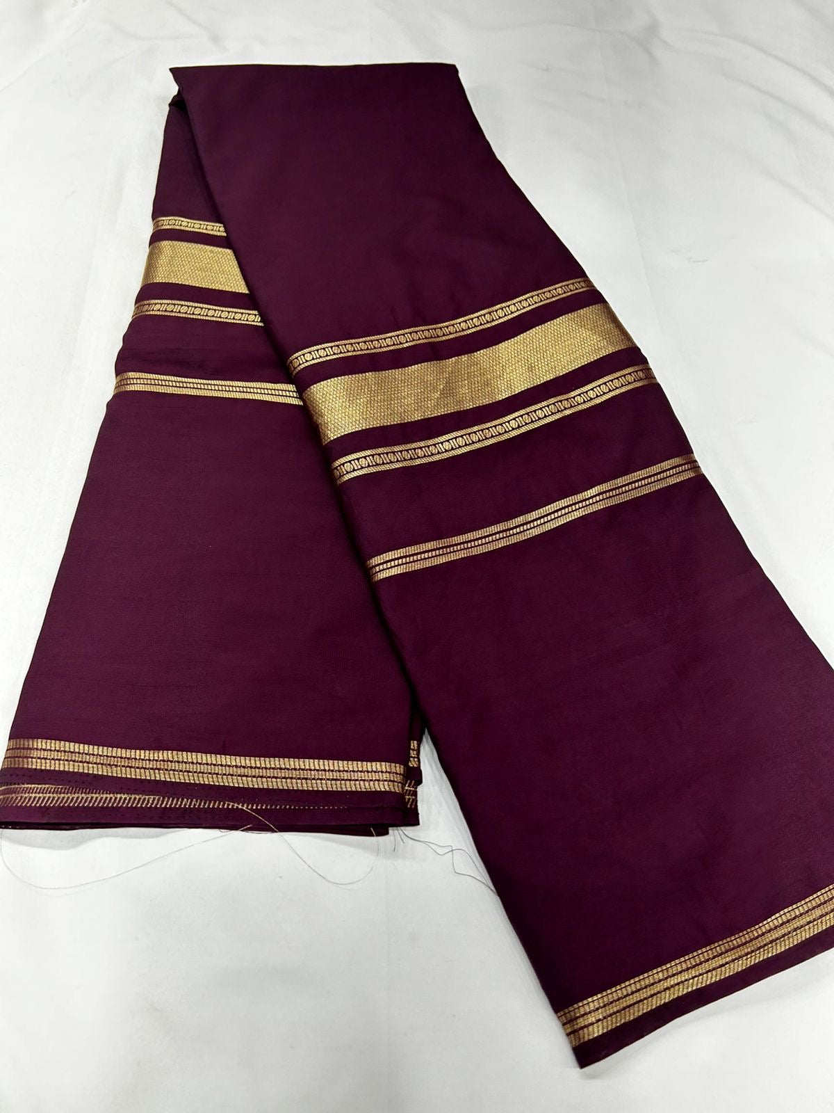 Mysore semi crepe silk saree with bentex border