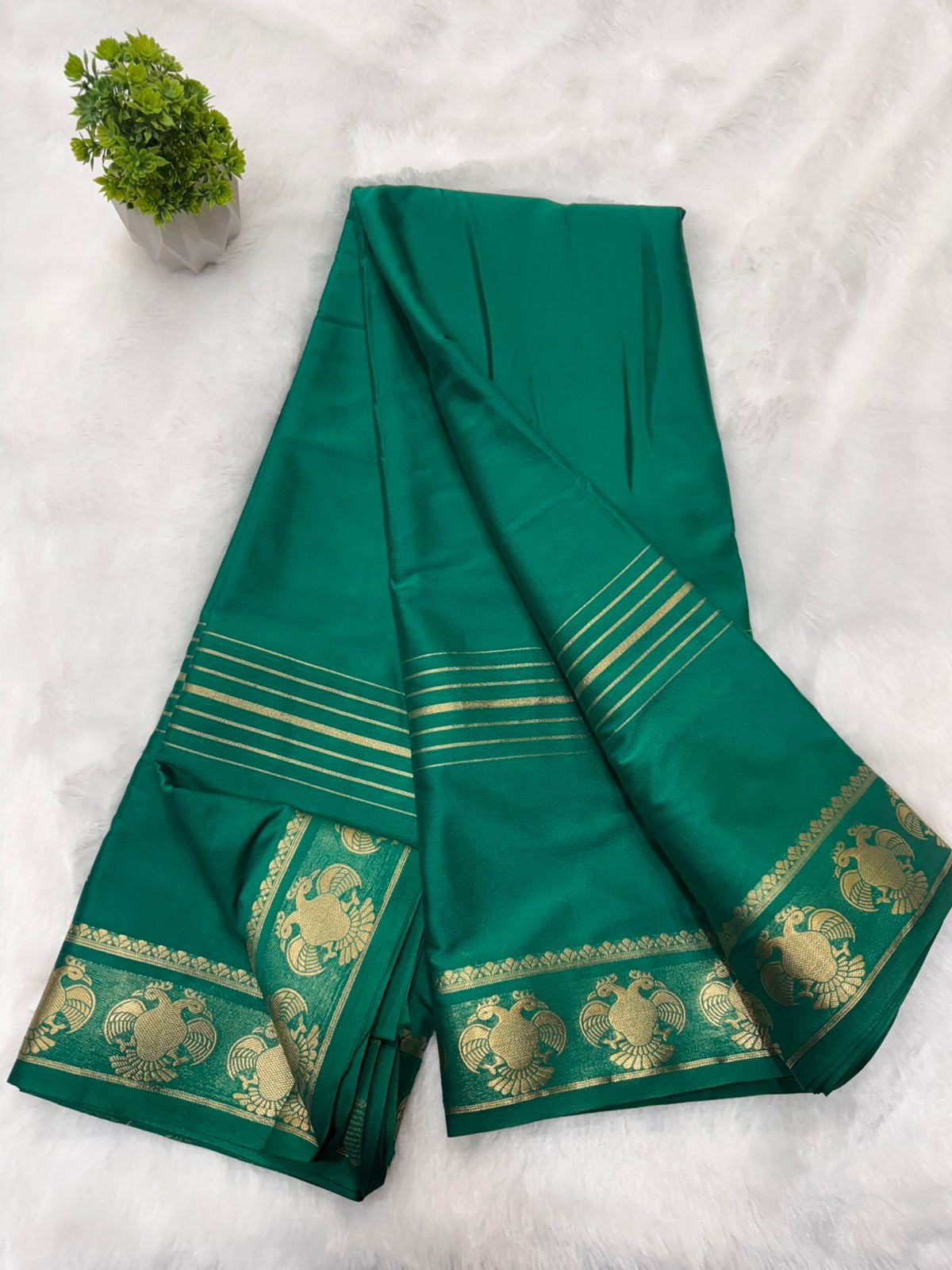 Mysore semi crepe silk saree