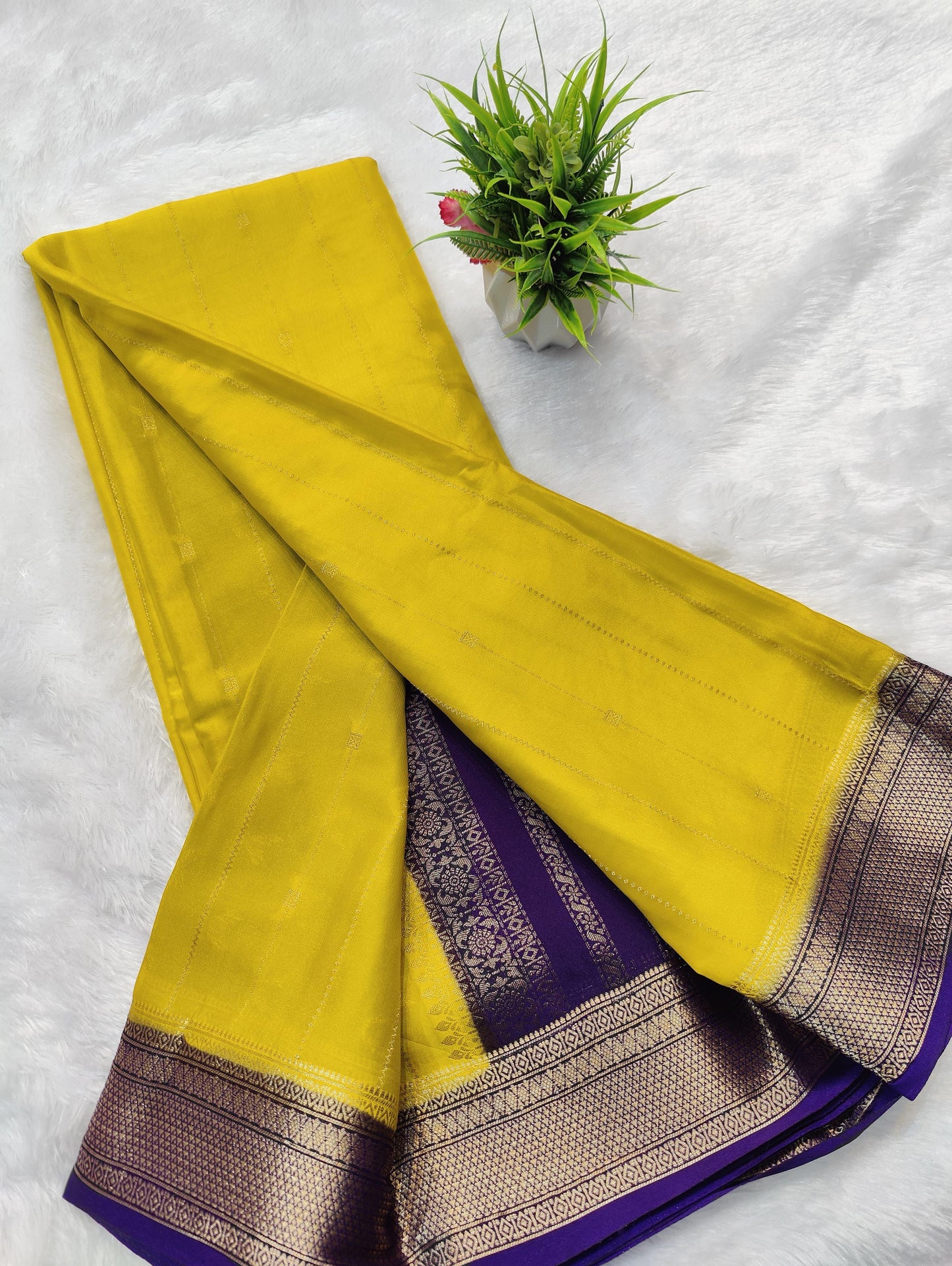 Mysore semi crepe silk saree
