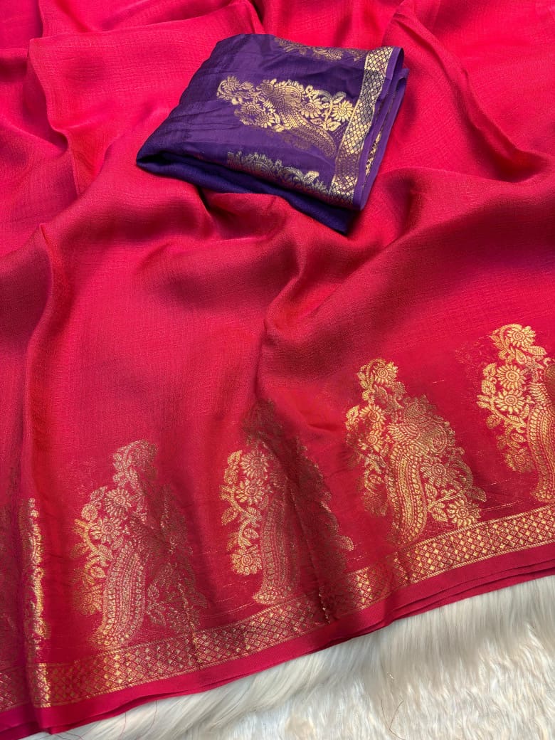 Viscose Khadi saree