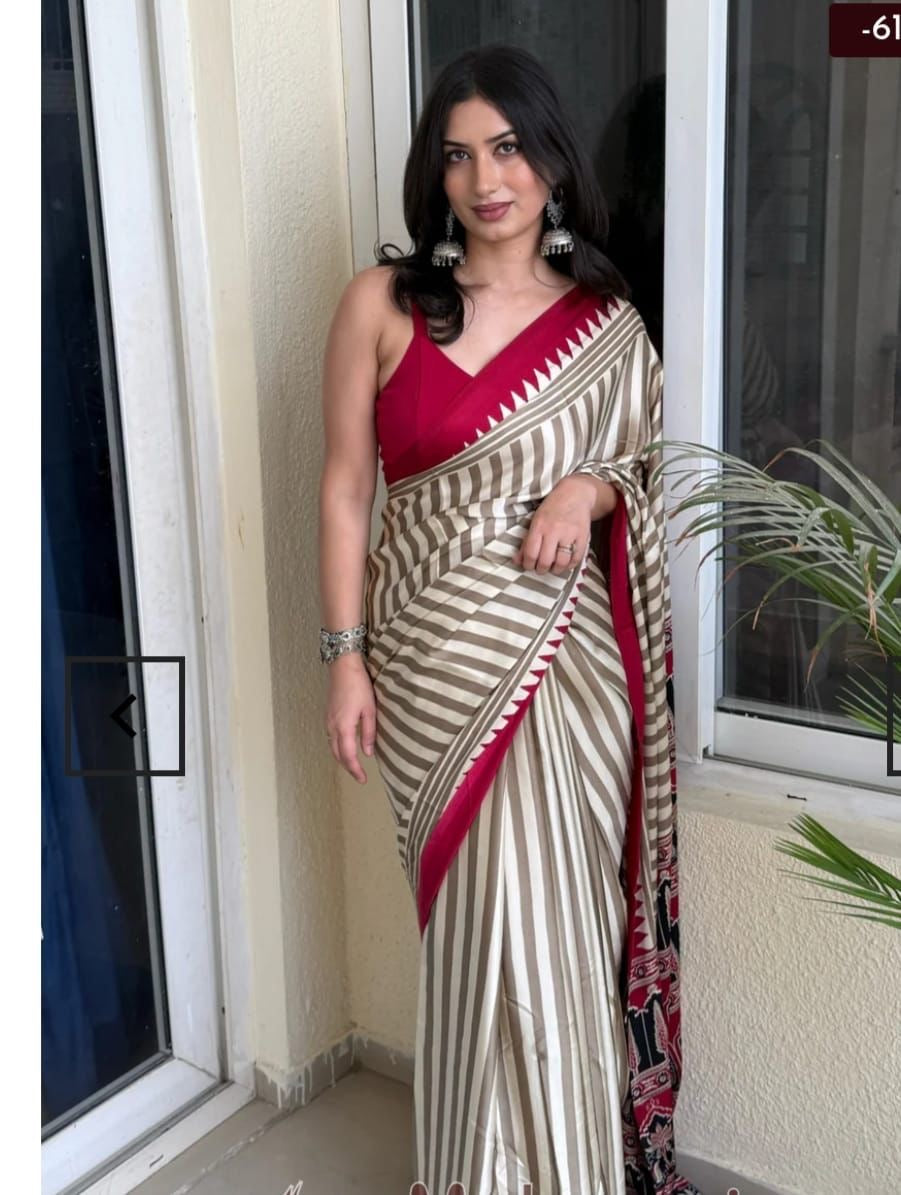 Ajrak Modal saree