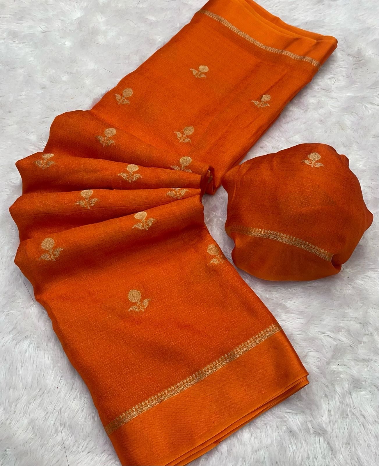 Pure soft Viscose Khadi silk saree