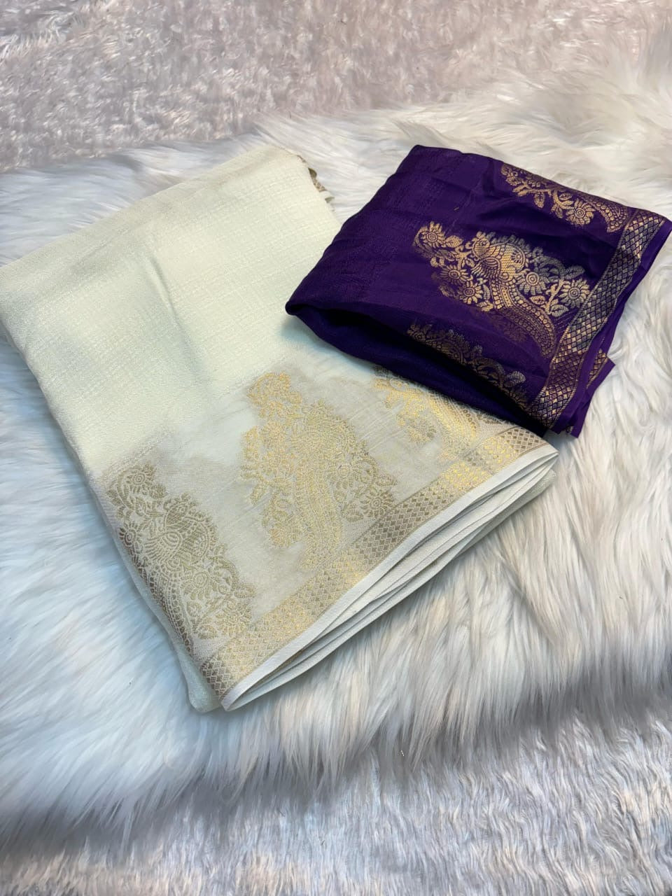 Viscose Khadi saree
