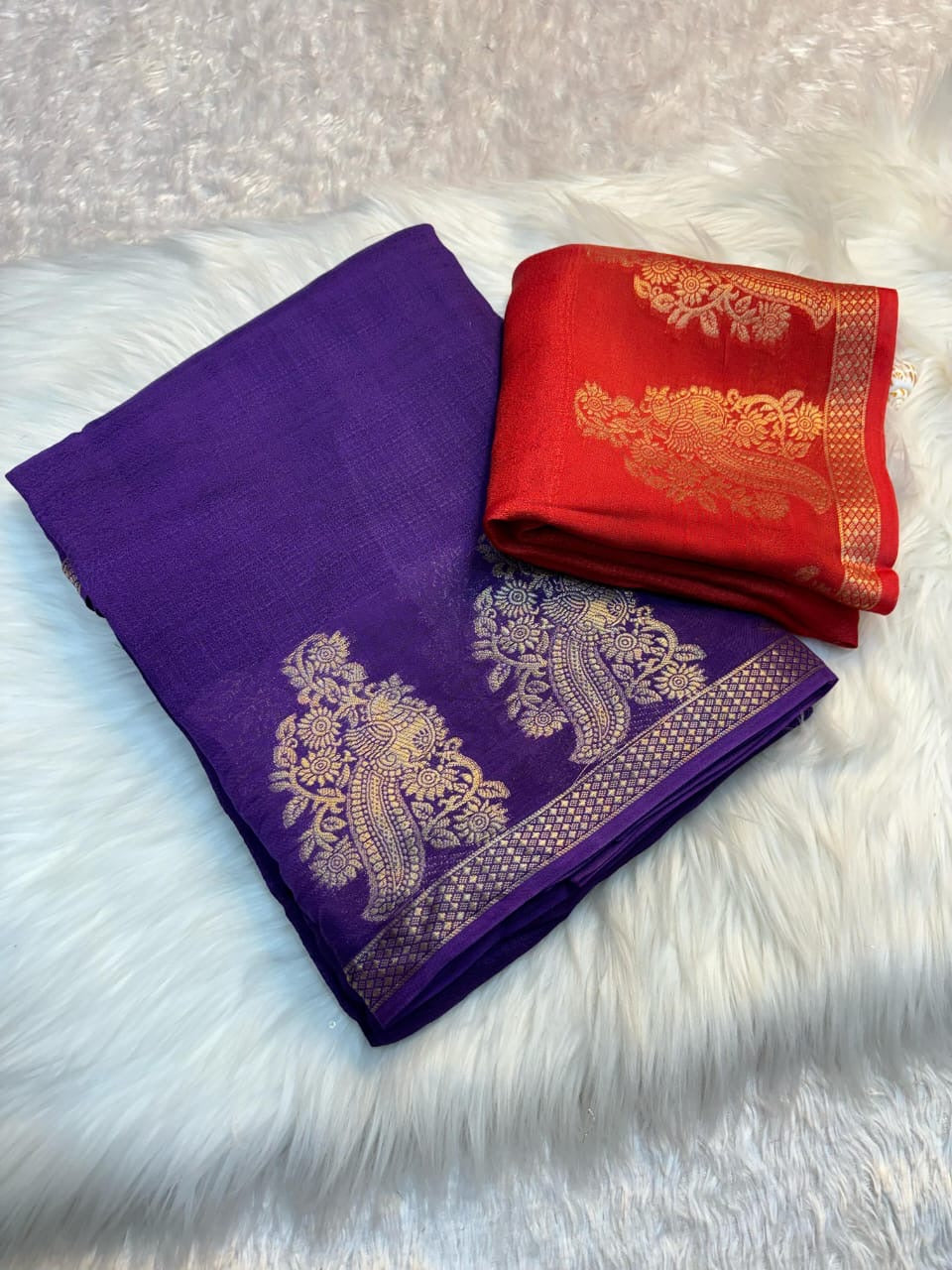 Viscose Khadi saree