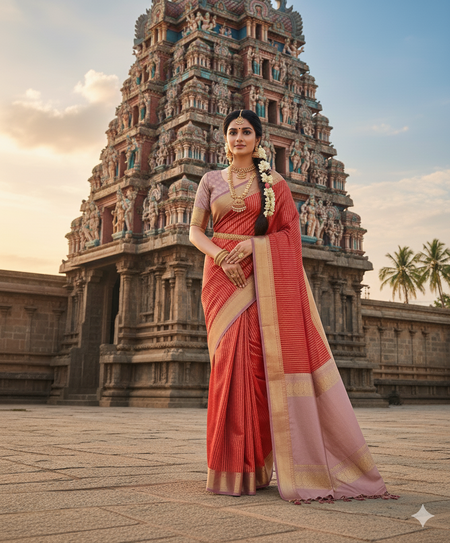 Kanchipuram semi silk saree