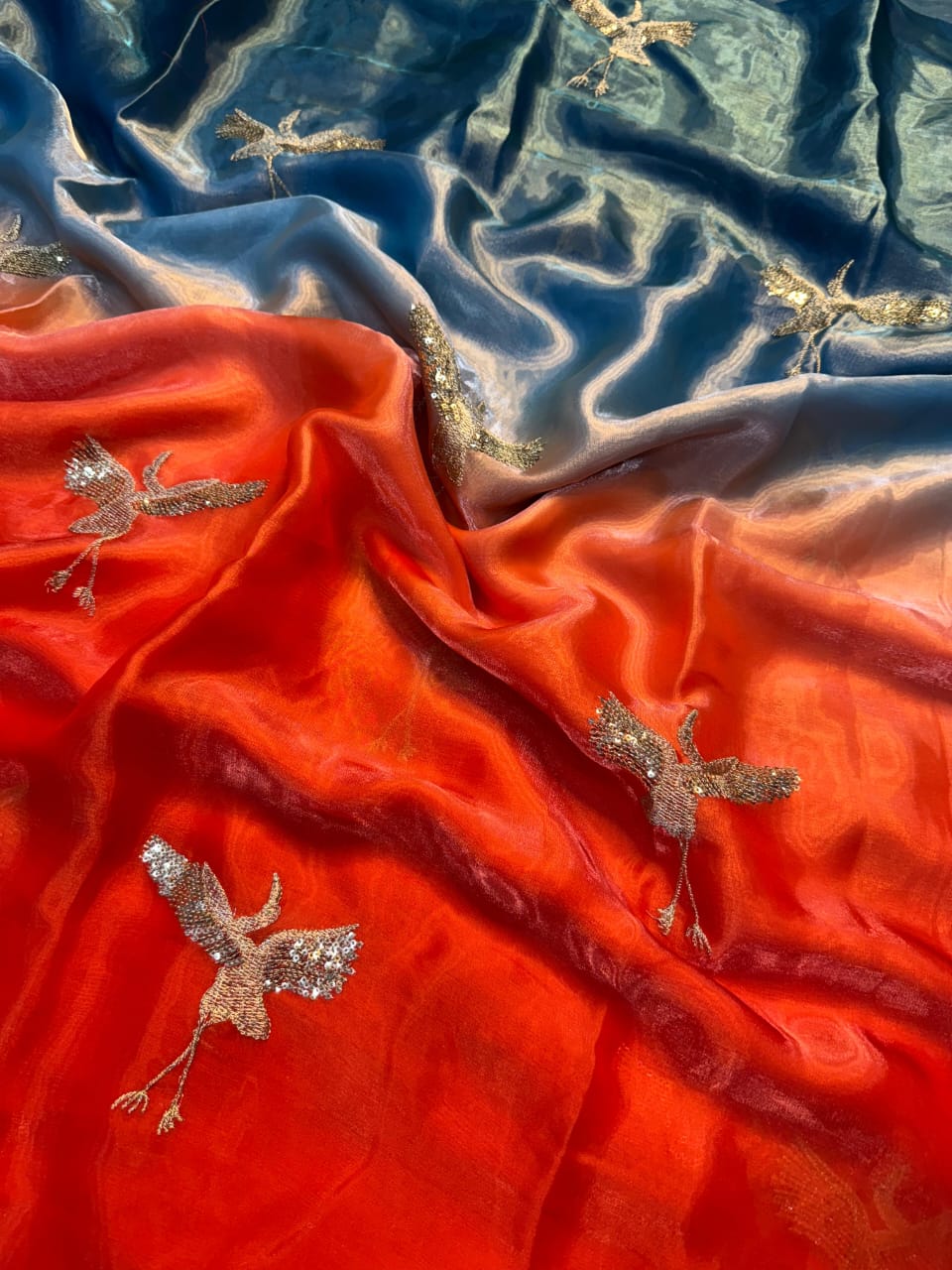 Viscose party wear saree