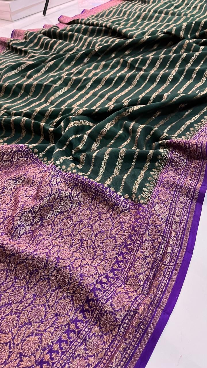 Banarasi Crepe Saree - Preorder