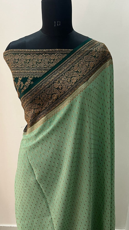 Banarasi Crepe Saree - Preorder