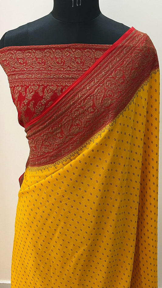 Banarasi Crepe Saree - Preorder