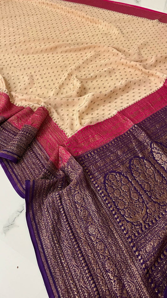 Banarasi Crepe Saree - Preorder