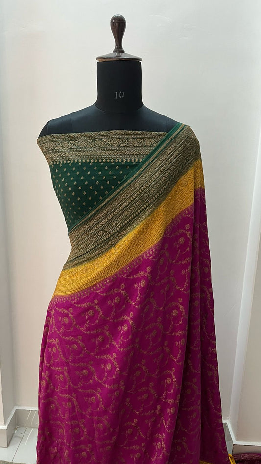 Banarasi Crepe Saree - Preorder