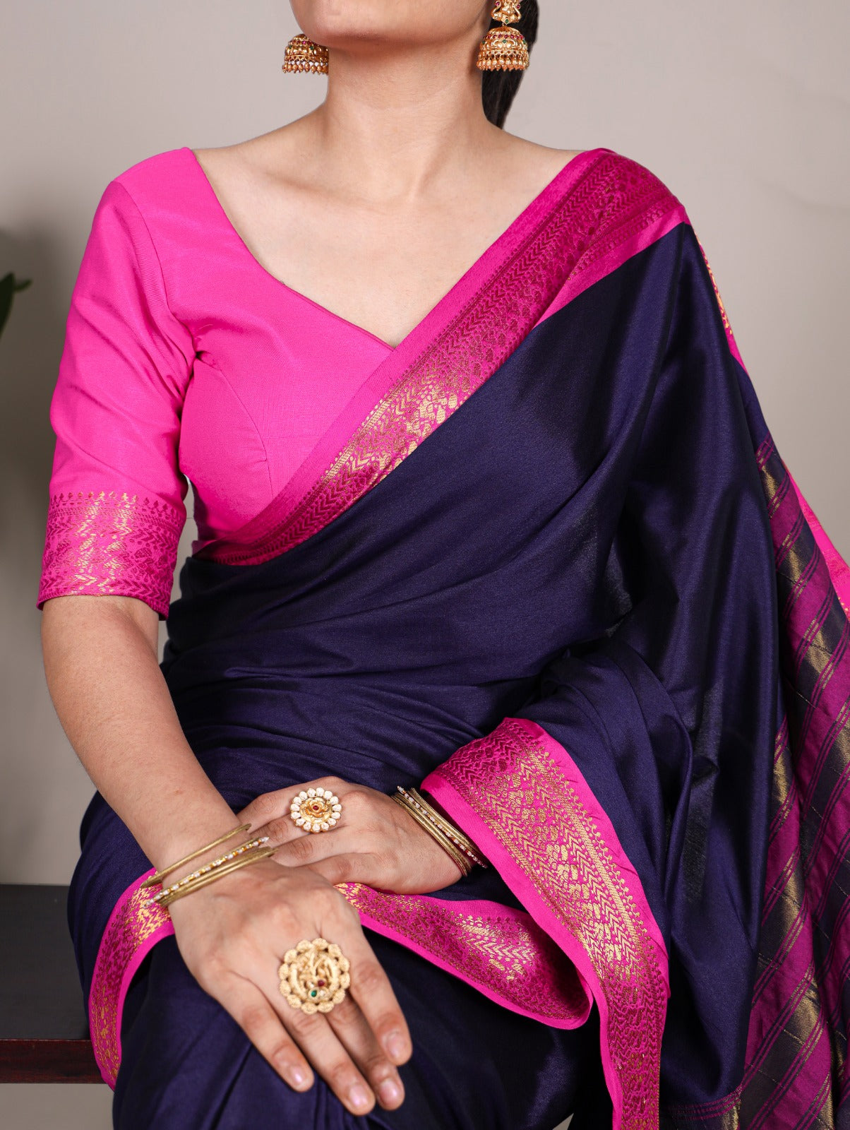 Semi silk Crepe saree