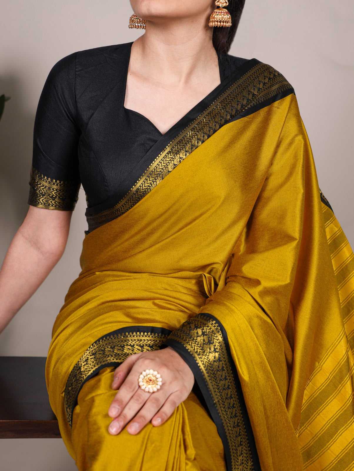Semi silk Crepe saree