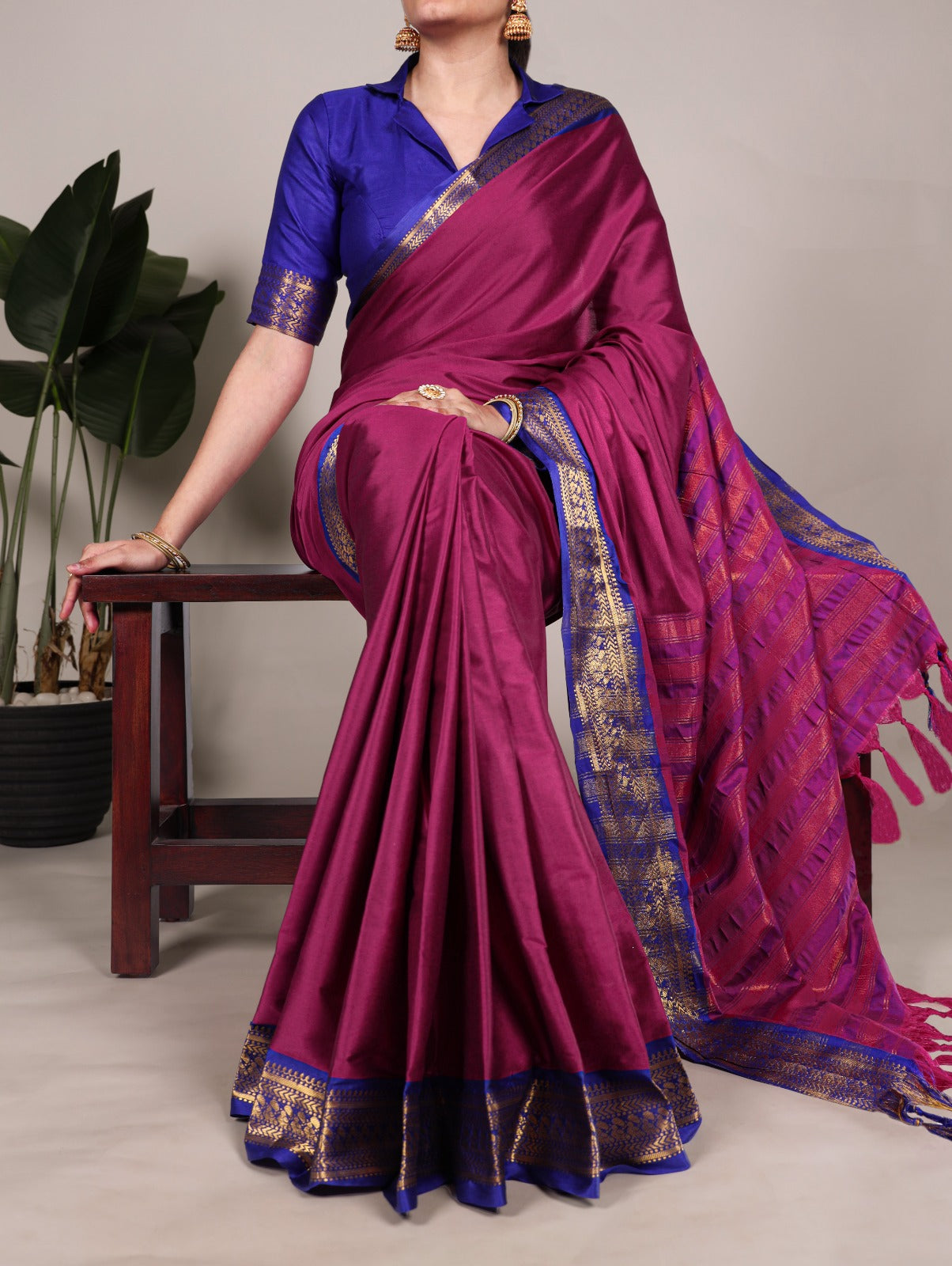 Semi silk Crepe saree