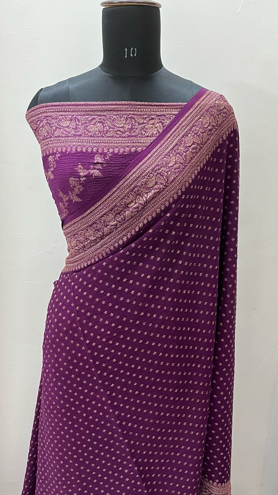 Banarasi Crepe Saree - Preorder