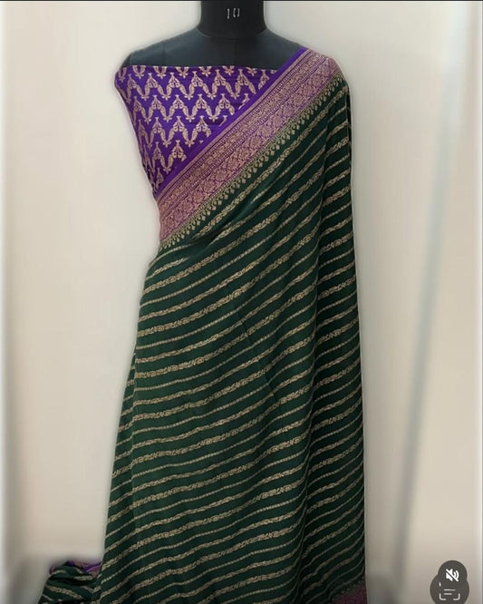 Banarasi Crepe Saree - Preorder
