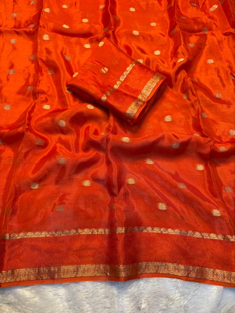 Viscose crepe silk saree