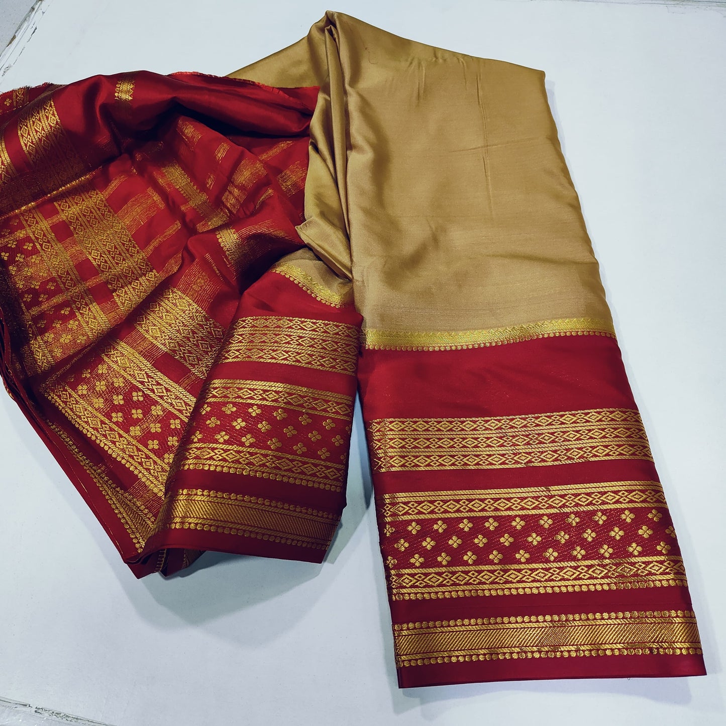 Mysore semi crepe silk saree