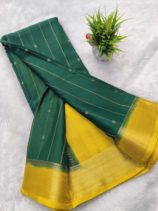 Mysore semi crepe silk saree