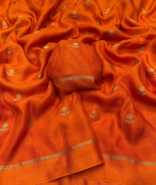 Pure soft Viscose Khadi silk saree