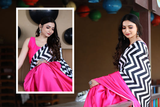 Ajrak Modal saree