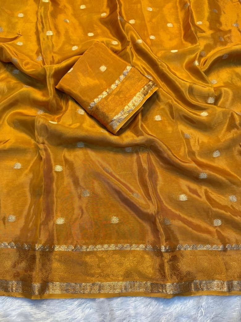 Viscose crepe silk saree