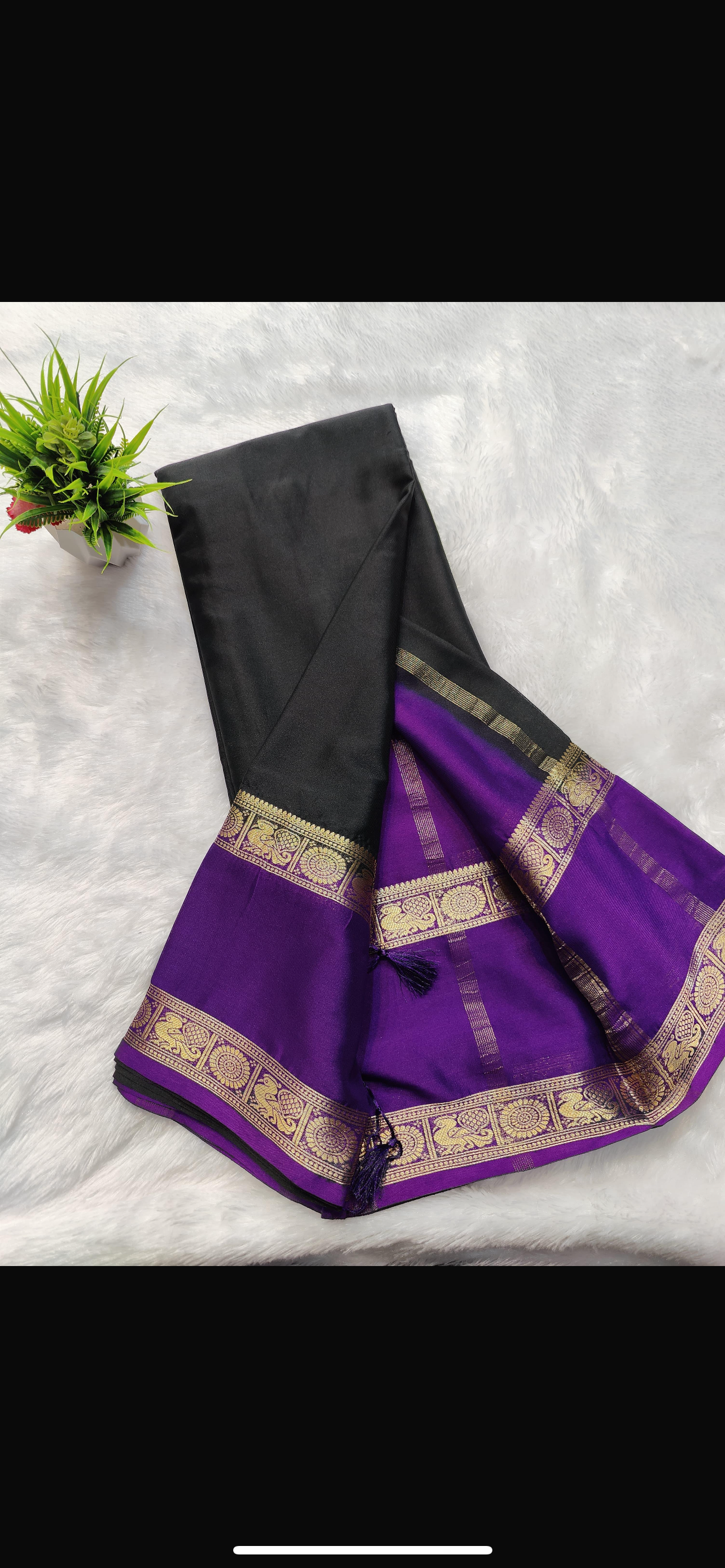Mysore semi crepe silk saree