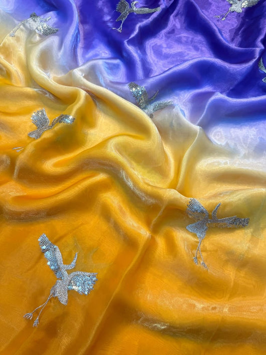 Viscose party wear saree